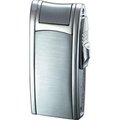 Perfectpitch Cole Silver Brushed and Polished Torch Flame Lighter PE600299